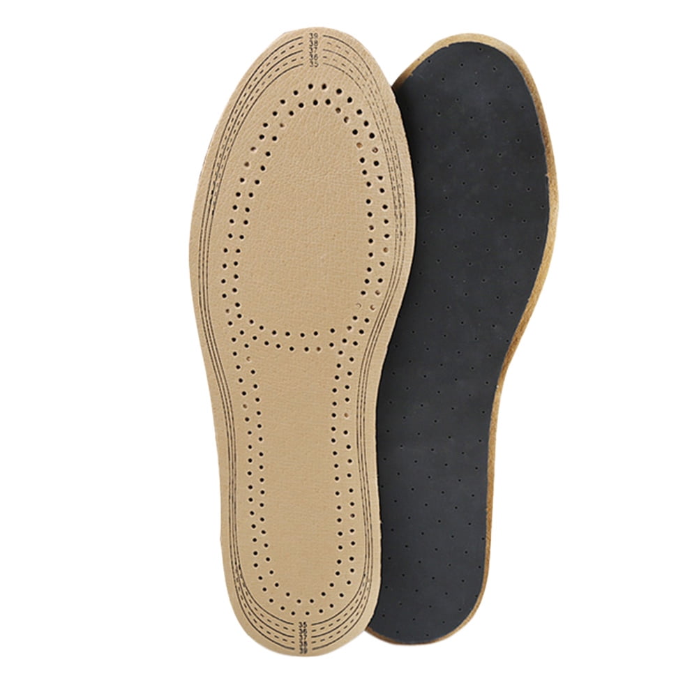 Ultra Thin Breathable Deodorant Leather Insoles Pigskin Instantly Absorb Sweat 