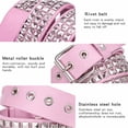 thumbnail image 3 of MGEZCOO Studded Belts Punk Rock Studded Belts with Bright Pyramid Rivets for Men and Women, 3 of 5