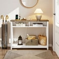 thumbnail image 2 of Dextrus Farmhouse Console Table, 40" Entryway Tables Narrow Sofa Table with Storage Shelf for Living Room, Hallway, Grey Wash, 2 of 7