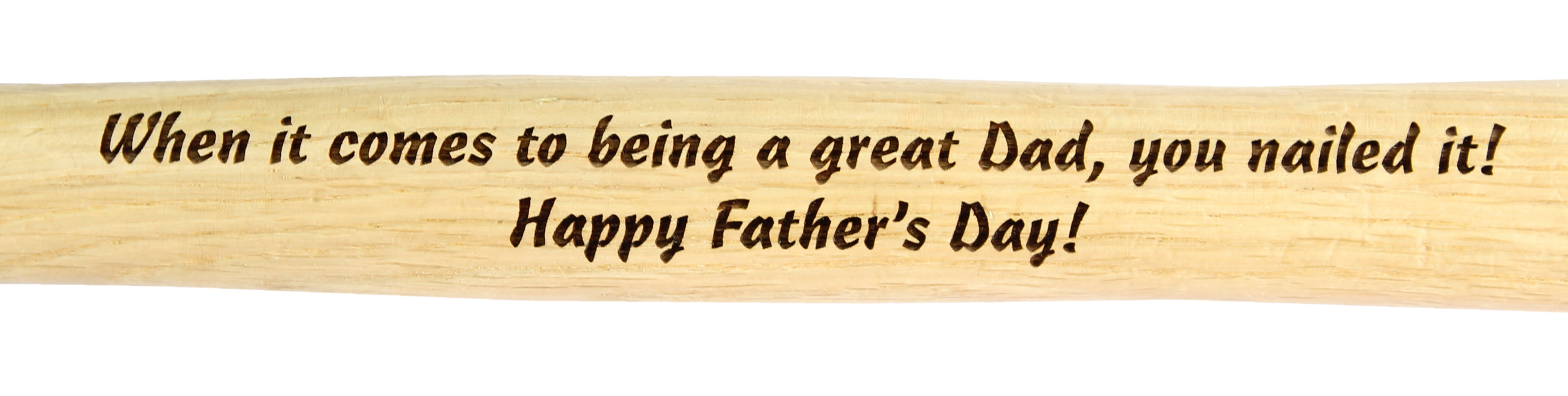 Palmetto Wood Shop Personalized Laser Engraved Wood Handle Hammer