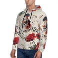 thumbnail image 3 of Lsque Floral Leopard Butterflies Pattern Casual Men's Hoodie,Hooded Sweatshirt with Kangaroo Pocket,Pullover Hoodie-4X-Large, 3 of 7