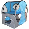 thumbnail image 1 of Maison pour Chat Kitty Play, Bleu & Gris - Taille Unique, 1 of 1