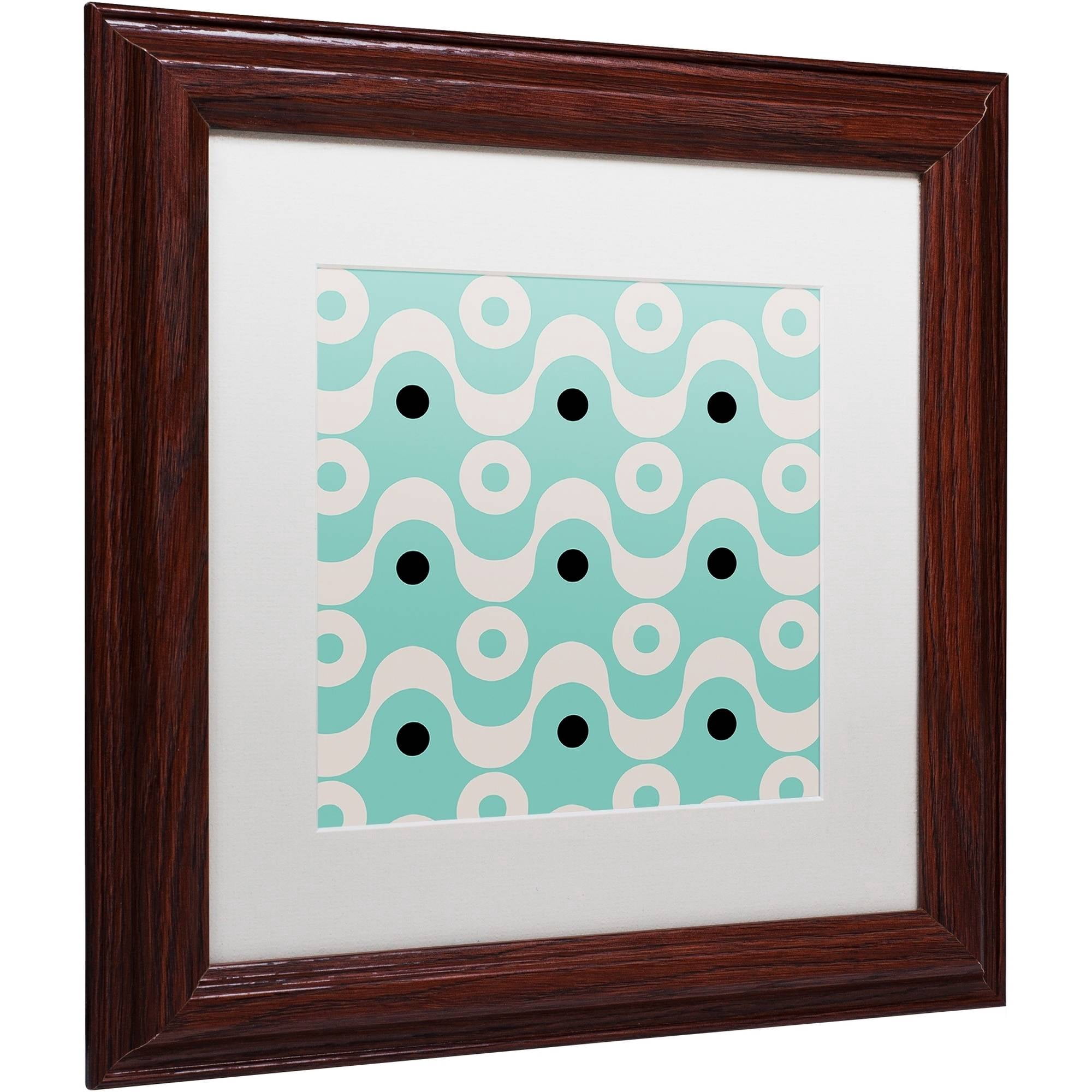 Trademark Fine Art "Fifties Patterns II" Canvas Art by Color Bakery White Matte, Wood Frame