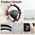 thumbnail image 6 of HUIACONG Cute Strawberry Golf Cart Steering Wheel Covers 13-14 Inches Easy to Install Unversial Golf Steering Wheel Cover Flannel Warm Fashion Interior Covers for EZGO Club Cars, 6 of 7