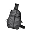 thumbnail image 4 of Bolso de pecho para hombre, elegante mochila de senderismo para escalar, en bicicleta, ir de compras al aire libre Gris, 4 of 8