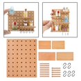 thumbnail image 1 of 1/6 1/12 de madera estante de almacenamiento de cocina estante, accesorios de muebles de cocina decoración la de Baoblaze estante de almacenamiento de casa de muñecas, 1 of 8