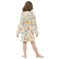 thumbnail image 7 of FORMRS Niños Bathrobe Unisex Hooded Robe Soft Plush Pajamas Sleepwear, Size 10-12T, Pink Floral, 7 of 7