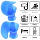 thumbnail image 2 of Tapones para los oídos de natación Ecomeon 6 pares de silicona azul, 2 of 6
