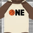 thumbnail image 4 of Inktastic One Basketball First Birthday Boys or Girls Long Sleeve Baby Bodysuit, 4 of 5