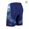 thumbnail image 2 of Blue Shark Men's Rash Guard Swim Shorts - Compression Swimming Jammer for Cool Dry Active Swimsuit Workout - 2XL, 2 of 4