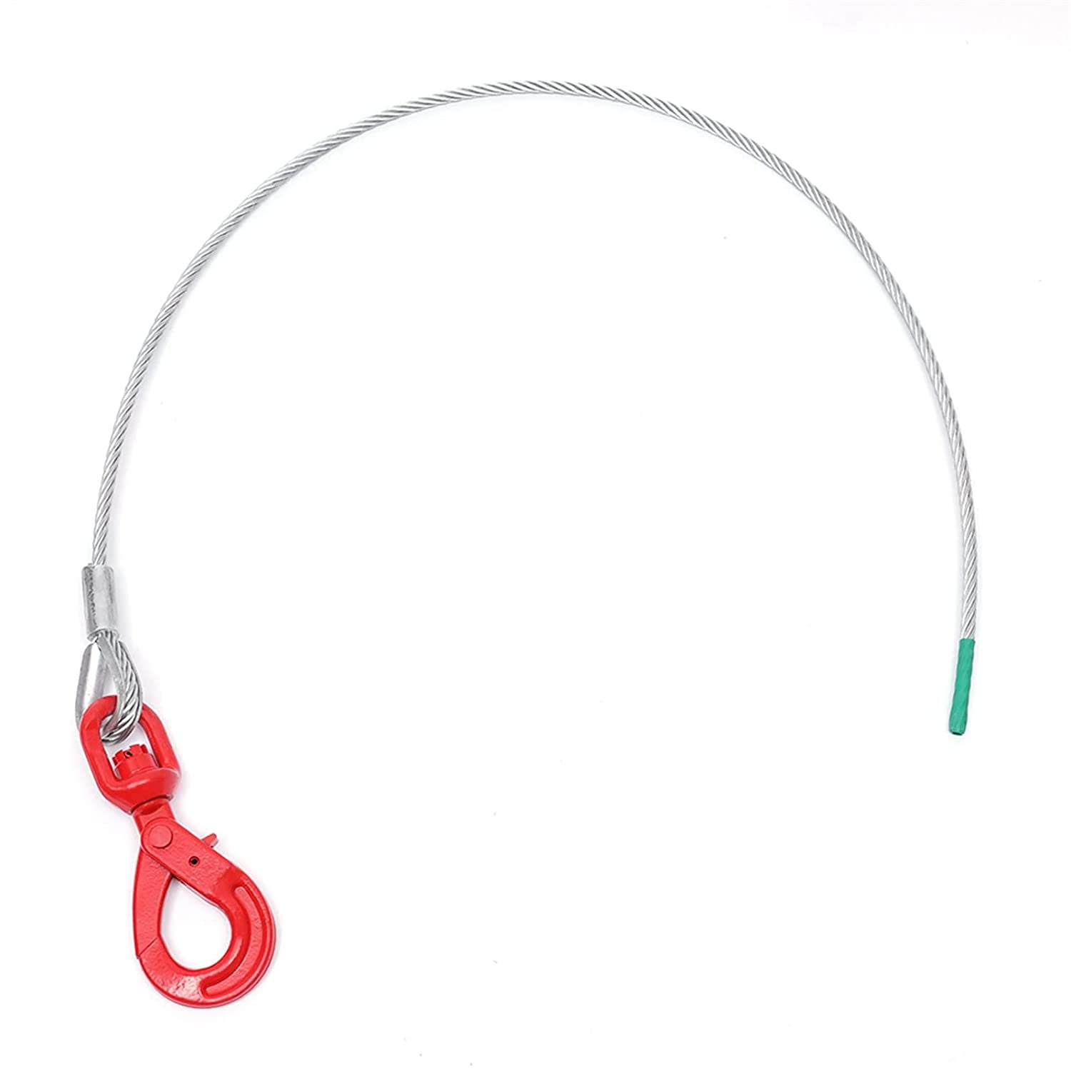 FETCOI 38 x 50 Wire Rope Sling with Hook, Wire Traction Rope Maximum