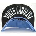 thumbnail image 3 of North Carolina Men's Offset Cursive Script Adjustable Snapback Baseball Cap (Light Blue/Black), 3 of 3