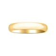 thumbnail image 3 of Men's or Women's Traditional 4MM 10K Yellow Gold Hollow Wedding Band, 3 of 4