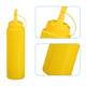 thumbnail image 3 of Juego de 2 dispensadores de alimentos transparentes y duraderos, sin fugas, botella exprimible, accesorio de plancha con tapa para salsas, aceite y condimentos, 3 of 5