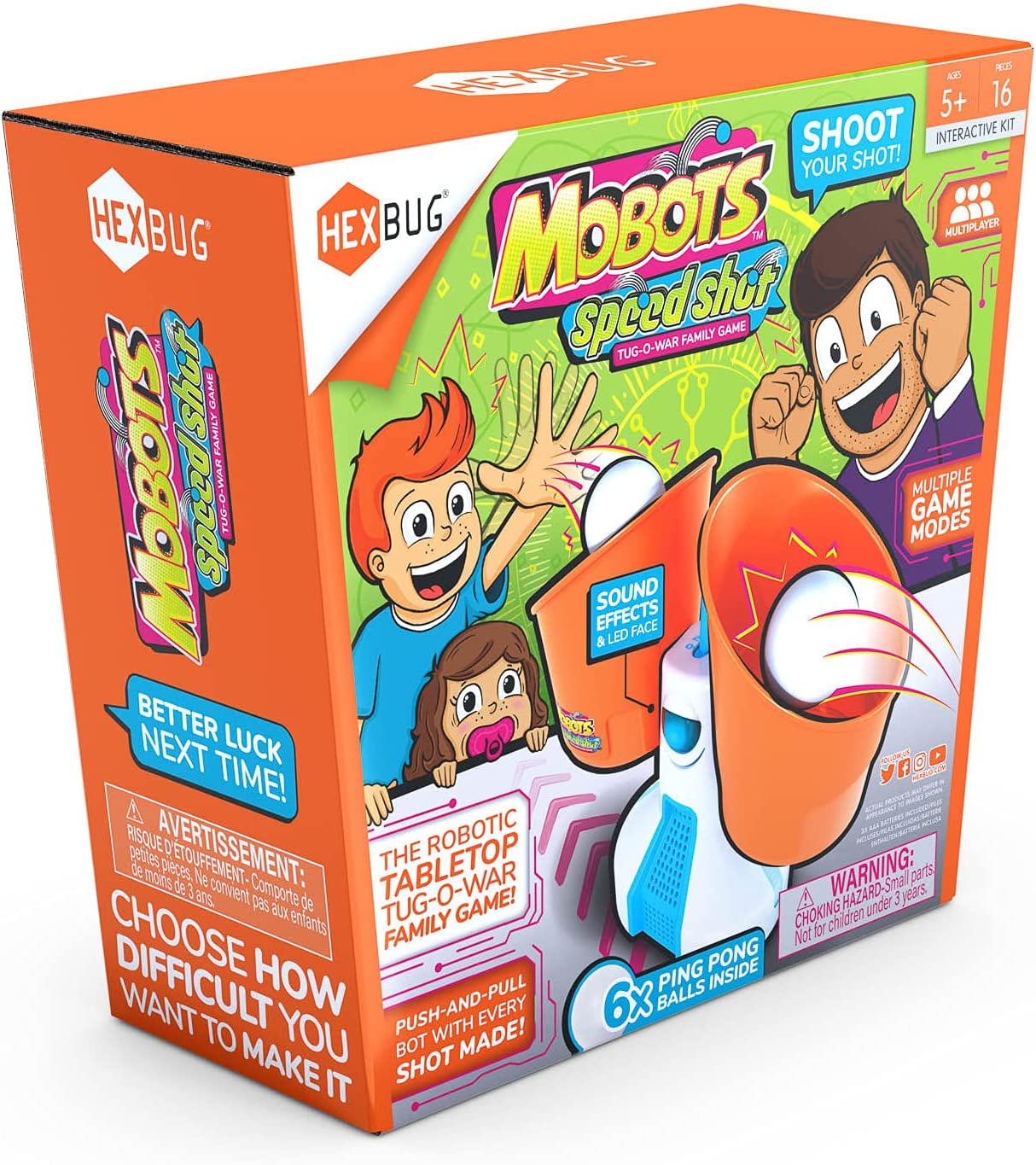 HEXBUG Mobots Speed Shot, Robot Tossing Game, Electronic Indoor Tabletop Toy, Family Fun For Kids and Adults, Ages 5 and Up HEXBUG Mobots Speed Shot, Robot Tossing Game, Electronic Indoor Tabletop Toy, Family Fun For Kids and Adults, Ages 5 and Up