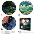 thumbnail image 3 of Designart "horizon Aurora Borealis Natures IV" Aurora Borealis Floater Framed Wall Art Print, 3 of 7