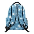 thumbnail image 2 of Chririnla Sea Turtle & Starfish Print Smooth Zippers Casual Bookbag for Elementary School Middle School, traspirante Multi-Pocket 600D Polyester School Bag, 2 of 10