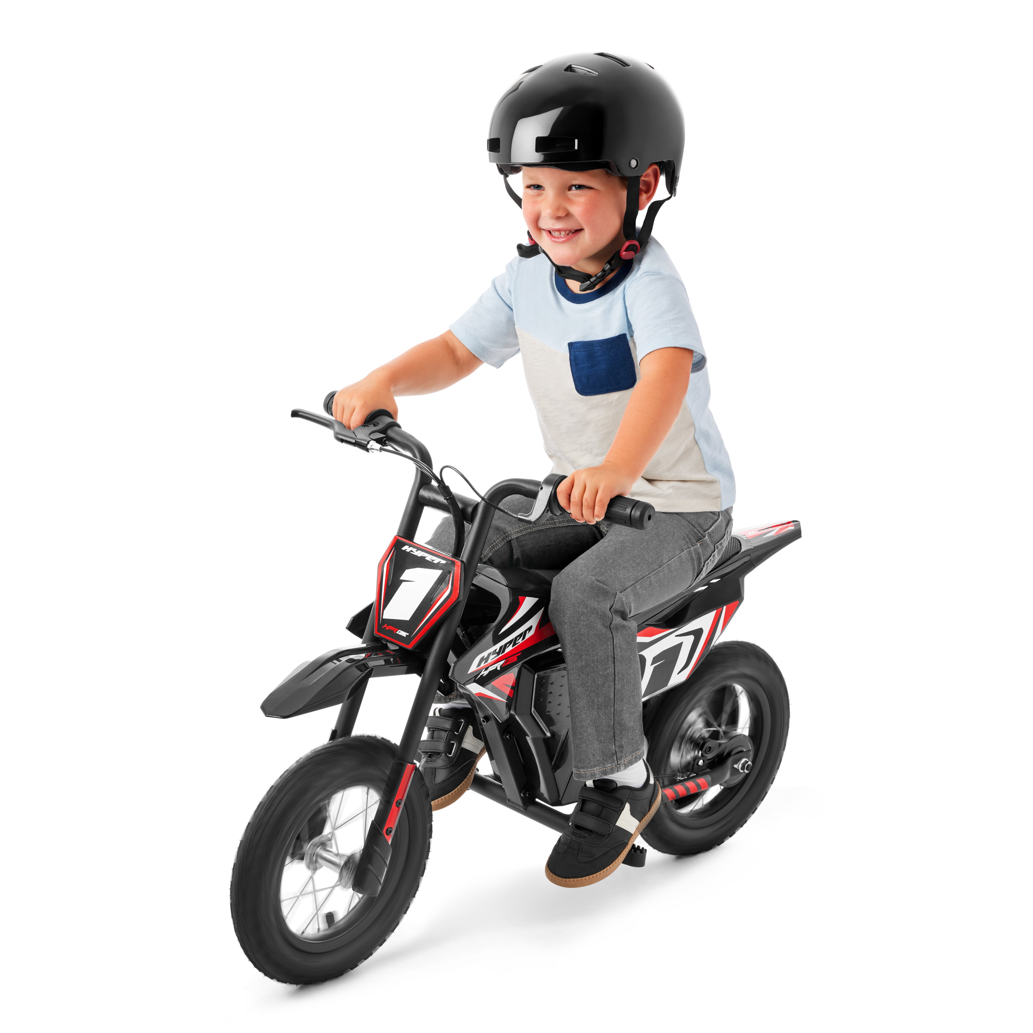Hyper Toy Company, HPR125 12V Electric Dirt Bike, Children Ages 5-13, up to 8 MPH, Black/Red