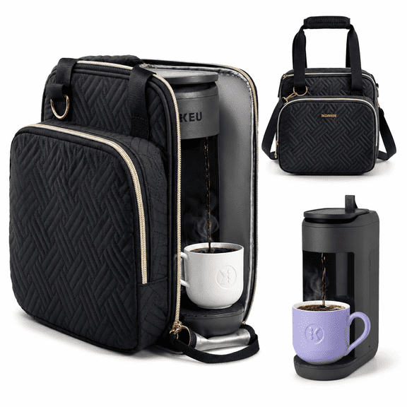 Black Fit K-Mini Mate Single-Serve Coffee Maker Travel Storage Bag