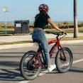 thumbnail image 6 of Islander 400 Beach Cruiser Electric Bike - Life EV All-Around Bicycle Burgundy Metallic Color 26" Unisex, 6 of 8