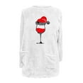 thumbnail image 4 of Darzheoy Womens Tops Long Sleeve Plus Size Christmas Pullover Casual Sweatshirts Round Neck Solid Color Graphic Plush Thickened Loose Fall Winter Thermal Blouses, 4 of 4