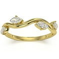 thumbnail image 4 of Pompeii 1/2Ct Marquise Diamond Wedding Vine Stackable Ring in White Yellow or Rose Gold, 4 of 6