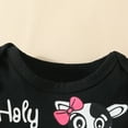 thumbnail image 5 of WOYY Infant Girls Outfits Cartoon Cow Print Long Sleeve Romper Pants Headband, Sizes 9-12M, 5 of 5