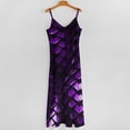 thumbnail image 5 of Purple Dragon Scales Sleeveless Dress Loose Women's Dress Dresses Luxury Evening Dresses, 5 of 9