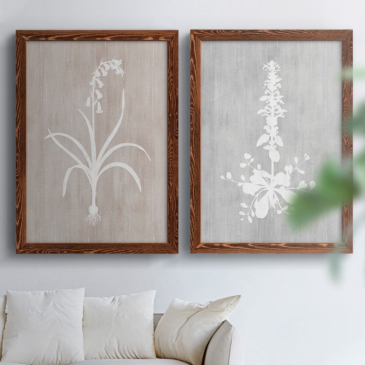 Botany Beauty I - Premium Framed Canvas 2 Piece Set - Ready to Hang