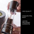 thumbnail image 4 of COLE & MASON Derwent Pepper Grinder - Gunmetal Mill Includes Gourmet Precision Mechanism and Premium Peppercorns, 4 of 5