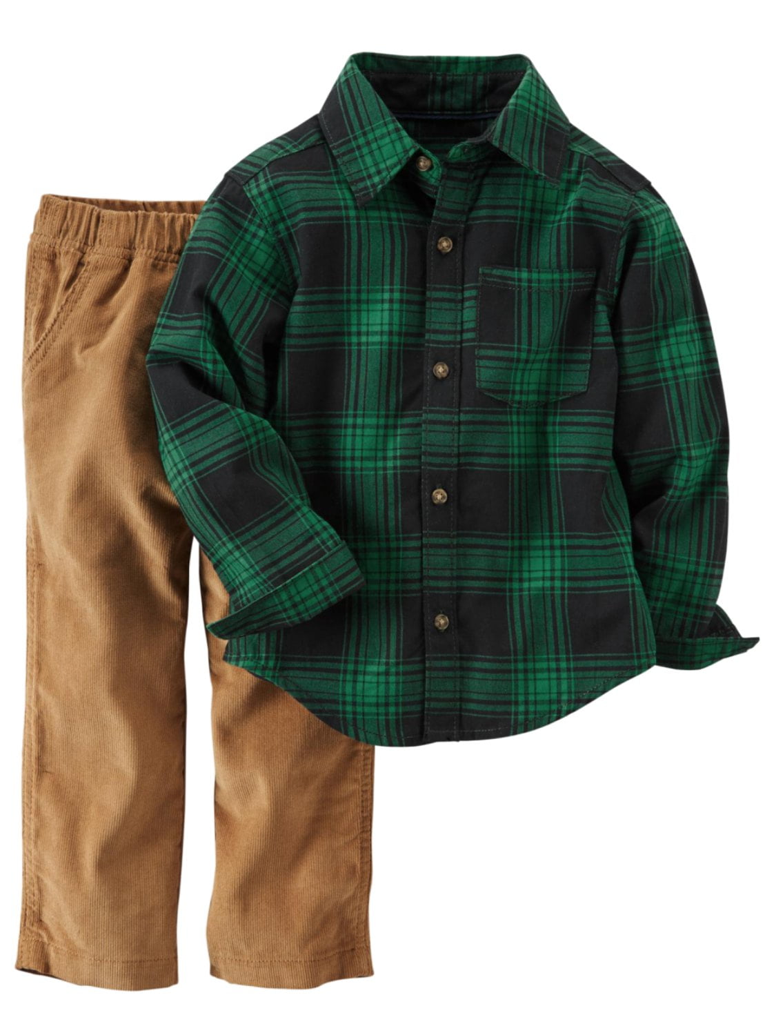 boys green plaid pants