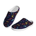 thumbnail image 2 of Lsque Games Pattern Womens Comfort Cotton on Scuff With Memory Foam and Anti-skid Sole Slipper-40/41, 2 of 7