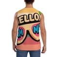 thumbnail image 4 of Balery Hello Summer Camisetas sin mangas para hombre, absorbe la humedad y protege contra el mal olor.-Medium, 4 of 7