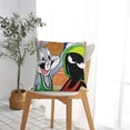 thumbnail image 7 of Throw Pillow Covers 22"x22" Inch, Looney Tunes Marvin the Martian Decorative Pillow Case for Sofa Couch Chair Bedroom Modern Decor, 7 of 7