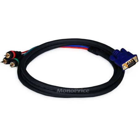 UPC: 0844660021704 | Monoprice  Inc. Vga To 3 Rca Cpnt Video Cable 6ft
