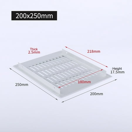 

Leke Rectangular Air Vent Cover Ventilation Grille For Wardrobe Shoe Cabinet Closet