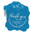 thumbnail image 1 of Inkdotpot Hang Tags Thank You For Sharing Our Special Day Bridal Shower-Baby Shower-Retirement-Wedding-Birthday Favor Bracket Shape Gift Tags Real Silver Foil Bonbonniere Tag Pack Of 100, 1 of 7