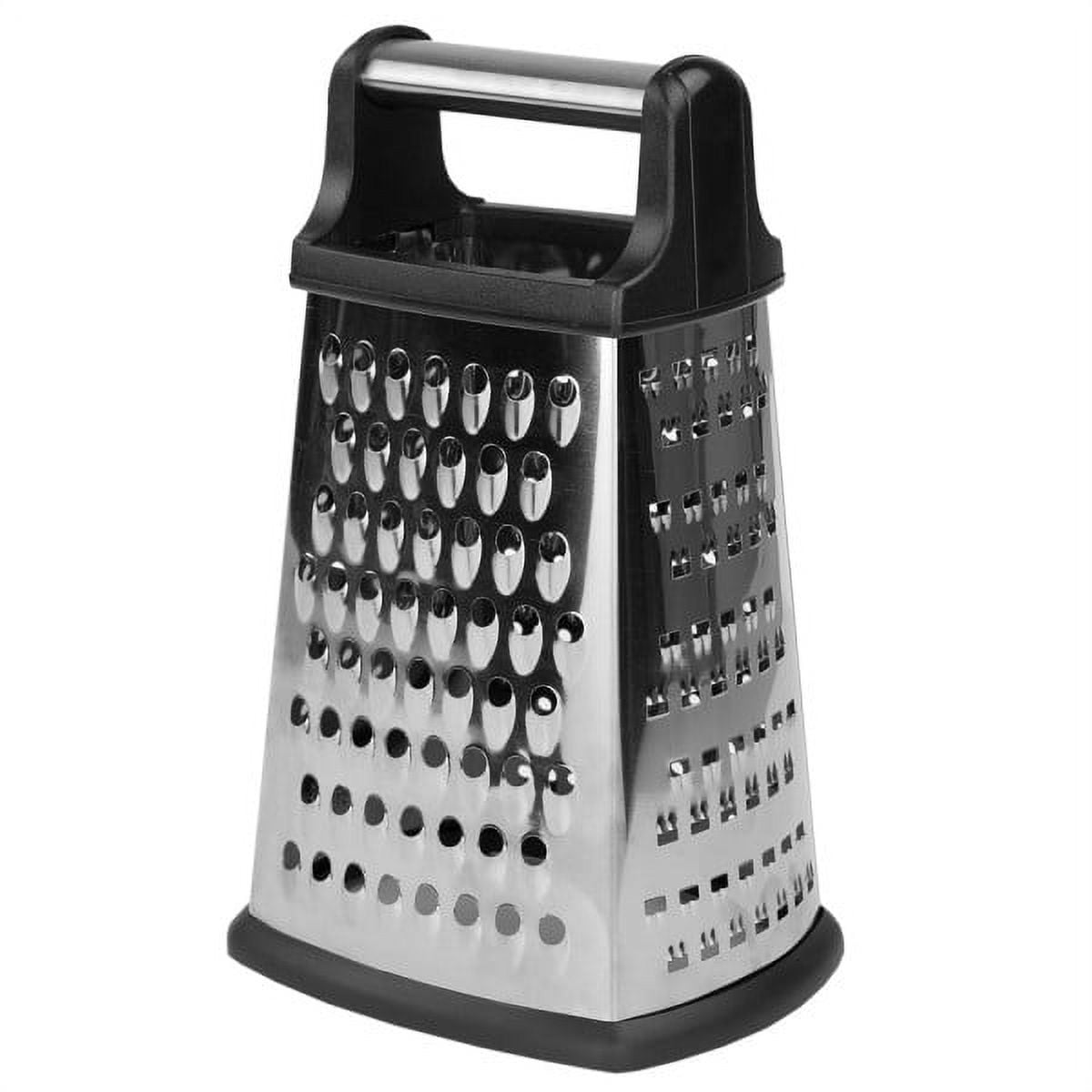 Ourokhome Large Box Grater-4 Sided Large Cheese Grater with a Container Box  (Black) – BigaMart