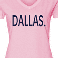 thumbnail image 4 of Inktastic Dallas in Blue Text Women's V-Neck T-Shirt, 4 of 5