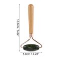 thumbnail image 2 of Rodillo facial portátil para mujeres para salón de belleza, vacaciones, baño, palo de madera verde profundo, jade, 2 of 3