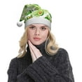 thumbnail image 5 of Bingfone Avocado And Tropical Palm Leaves Santa Hat for Adults,Unisex Christmas Hat Hats Extra Thicken Classic Plush for Christmas New Year Festive Holiday, 5 of 6
