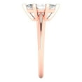 thumbnail image 3 of 1 ct Marquise Cut Simulated Diamond Solitaire Engagement Ring for Women in 18K Rose Gold, 3 of 5