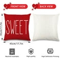 thumbnail image 2 of Valentines Day Pillow Covers 18 x 18 Inch Red Throw Pillow Covers for Holiday Love Hugs XOXO Heart Arrow Anniversary Wedding Cushion Covers Decoration for Sofa Decor, 2 of 6