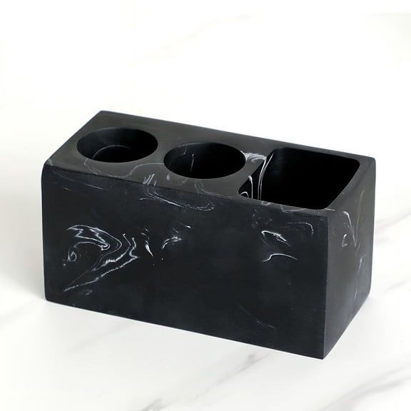 Imitation Marble Toothbrush Holder Stand in Elegant Design for Organizing