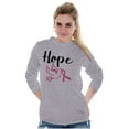 thumbnail image 5 of Breast Cancer Awareness Hope Dove Women's Long Sleeve T Shirt Brisco Brands S, 5 of 6