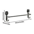 thumbnail image 3 of Towel Rack Suction Cup, Wall Mounted Towel Holder, Punch-free Bathroom Shelf, Waterproof, Durable, Modern Design, for Home Bathroom Use, Space-Saving, Easy Installation, Bathroom Organizer, UKHBMC, 3 of 9