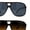 [2-Pack] Solid Black & Tortoise, variant on Oversize Large Thin Plastic Racer Mens Sport Sunglasses Black Smoke