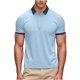 thumbnail image 3 of Negro Camisa de Manga Corta Mujeres Sólido Deportes Solapa Camisa Seca, Unisex Manga Corta Ropa de Trabajo Superior para Ocasional, 3 of 8