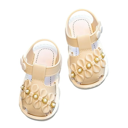 

NIUREDLTD Toddler Baby Girl Shoes Dew Toe Shoe Girl Sandals Baby Soft Shoe Covers Sandals For 0 To 3 Years Size 21