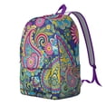thumbnail image 2 of Fashionable Paisley Pattern Backpack, Boho Inspired Laptop Bag for School and Work, Ergonomic Daypack with Support Straps, Wonderful Gift for College Students, 2 of 5